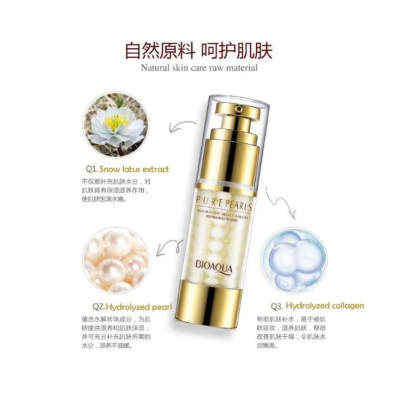 BIOAQUA Hydrolyzed Pearl Essence Emulsion Face Serum Skin Care Freshing Moisturizing Hydrating Face Care Serum