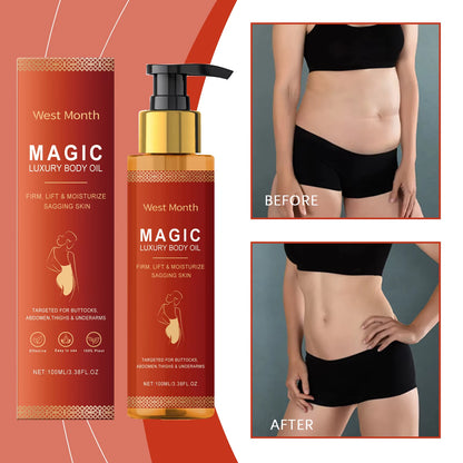 WEST MONTH Magic Luxury Body Oil Winter Skincare and Moisturizing, Soft and Firm Skin, Daily Care, Nourishing and Moisturizing