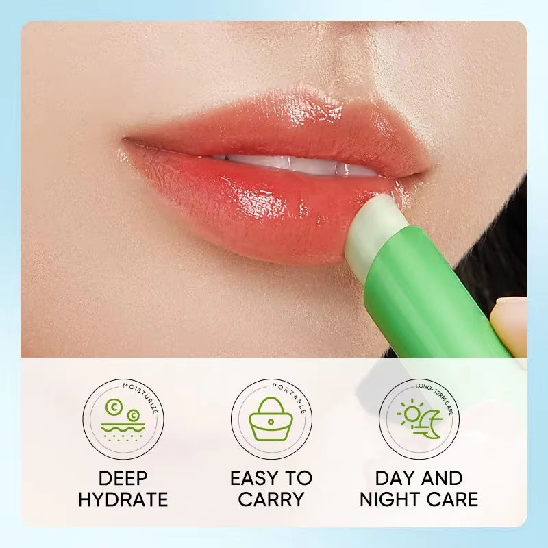 Lip Aloe Balm Nourishing, Refreshing, Hydrating and Moisturizing Preventing Cracking and Repairing Lips Gentle Non Irritating