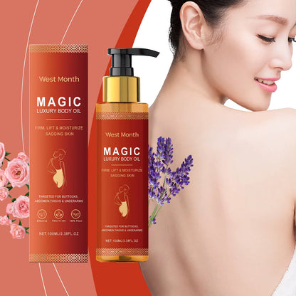 WEST MONTH Magic Luxury Body Oil Winter Skincare and Moisturizing, Soft and Firm Skin, Daily Care, Nourishing and Moisturizing