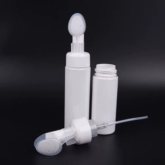 1Pc Face Cleansing Brush Foaming Bottle Froth Pump Soap Mousses Liquid Massage Facial Cleansing Tool Cleanser Brush Skin Care