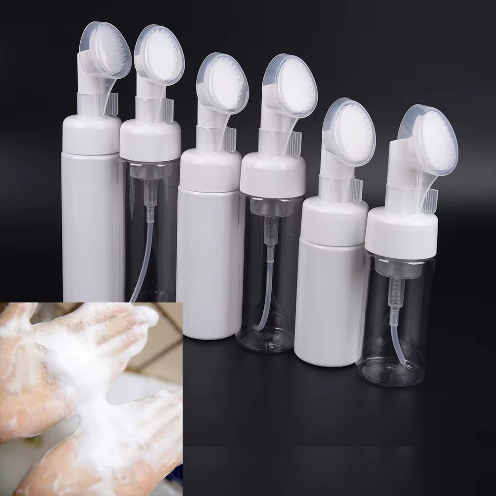 1Pc Face Cleansing Brush Foaming Bottle Froth Pump Soap Mousses Liquid Massage Facial Cleansing Tool Cleanser Brush Skin Care